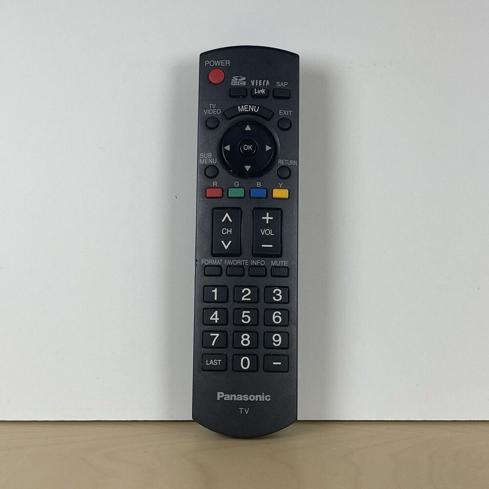 Panasonic OEM TV Remote Control OEM# N2QAYB  000221 Tested Works